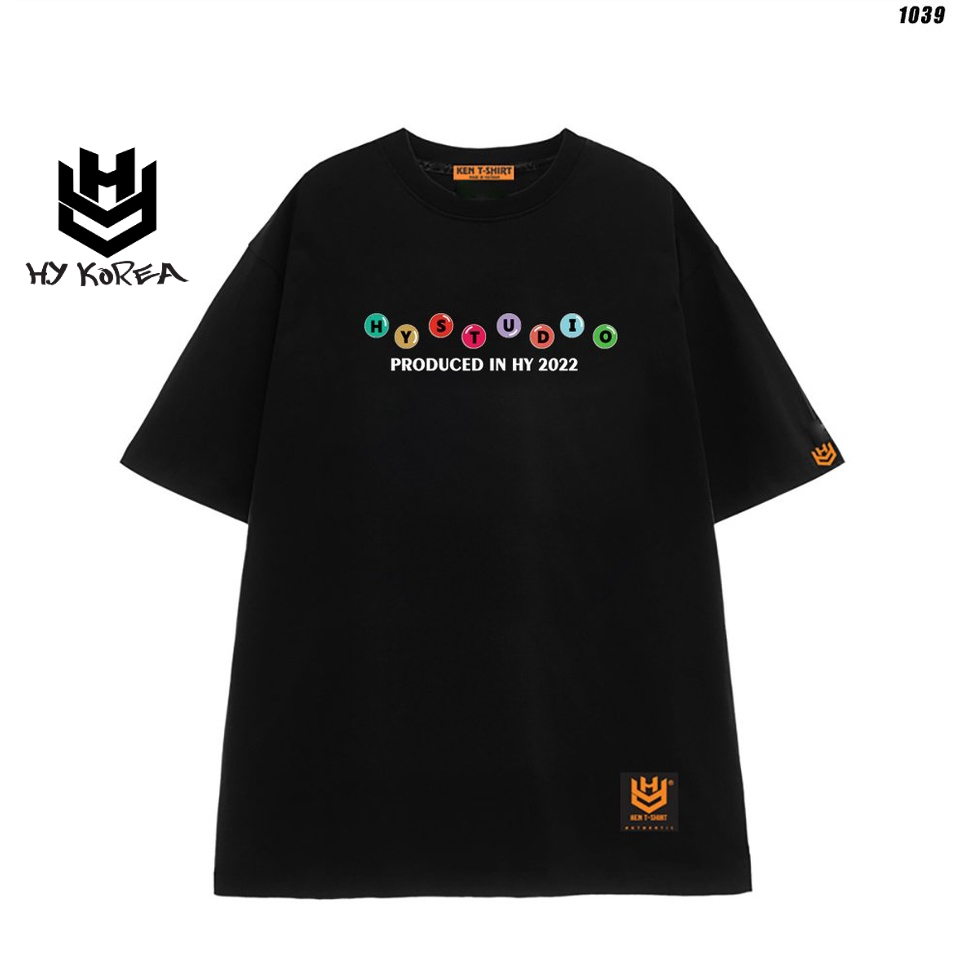 Áo thun tay lỡ unisex form rộng HY STUDIO Produced byHY 1039