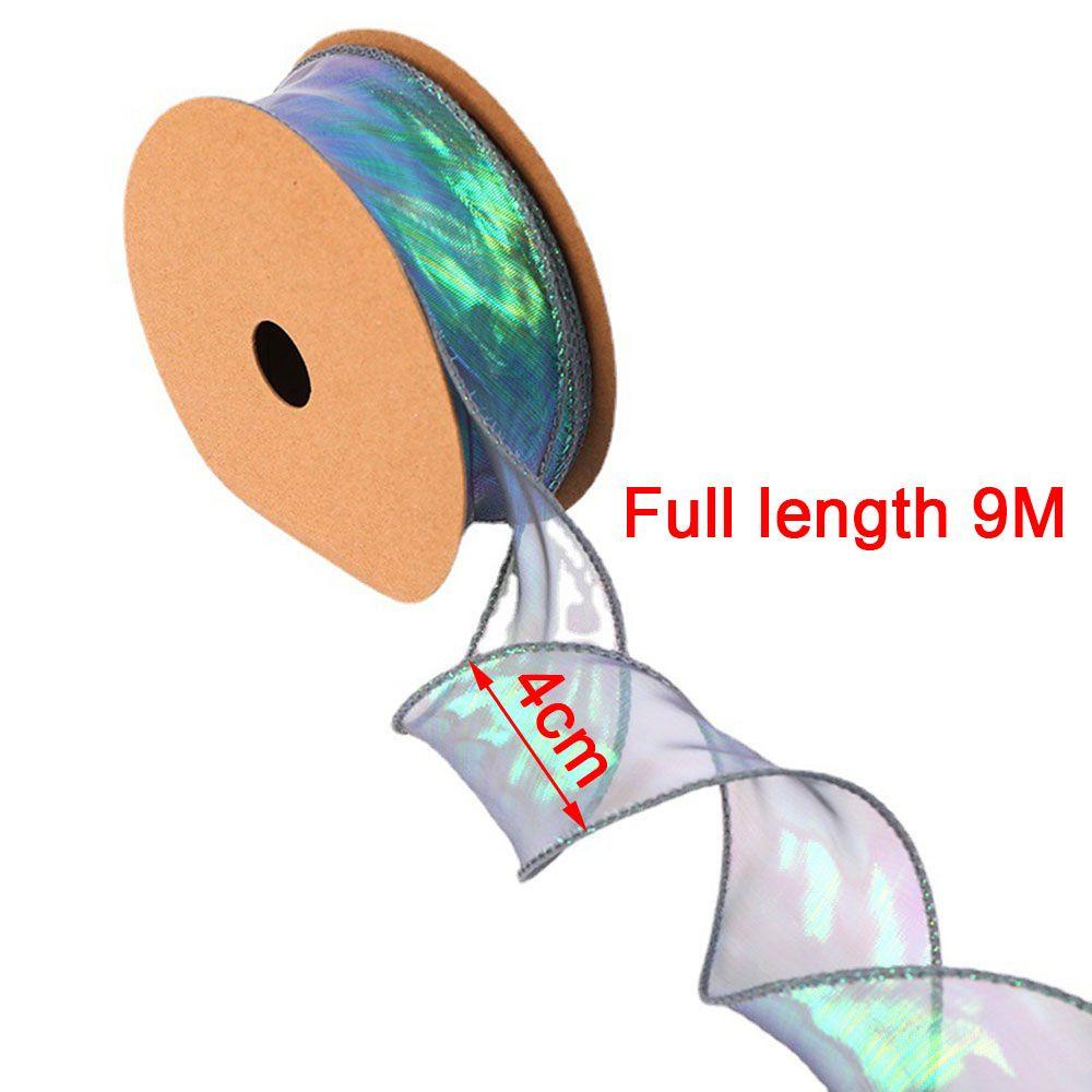 Hộp Quà Tặng Thắt Nơ Ruy Băng Bằng Vải Organza Màu Gradient