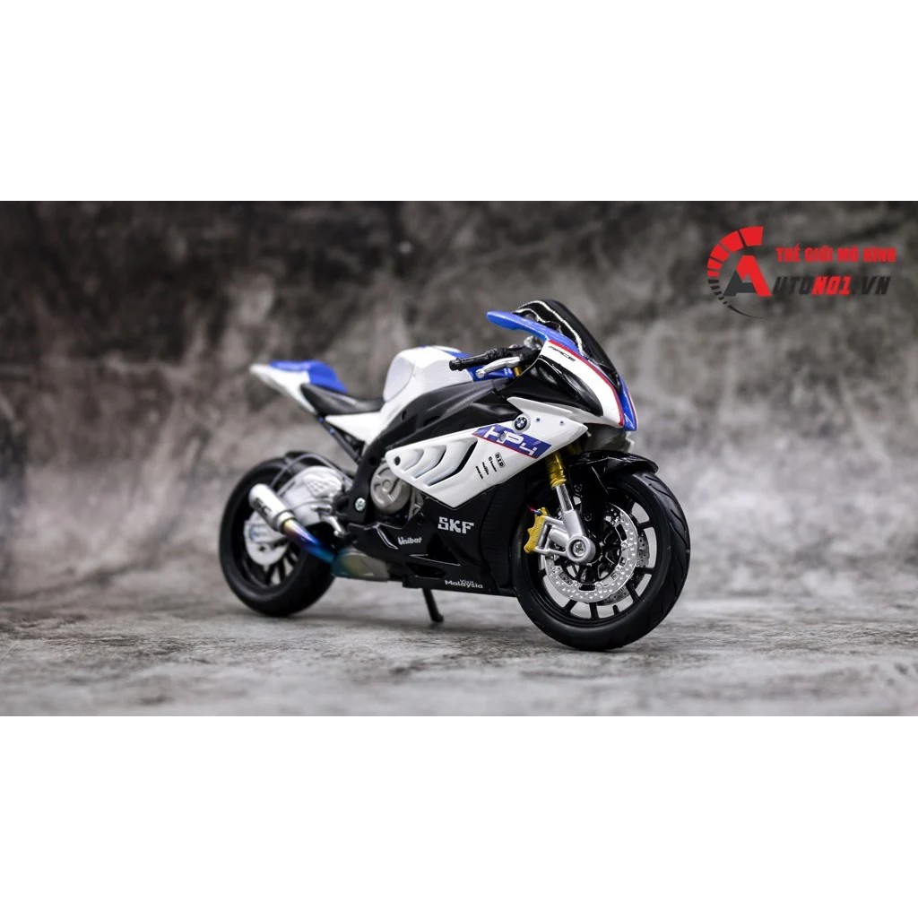 MÔ HÌNH XE BMW S1000RR HP4 ĐỘ PÔ SC 1:12 AUTONO1 D006