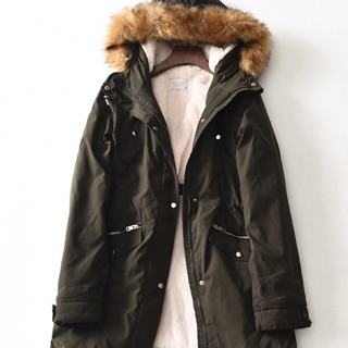 Áo parka xuất Âu lót lông