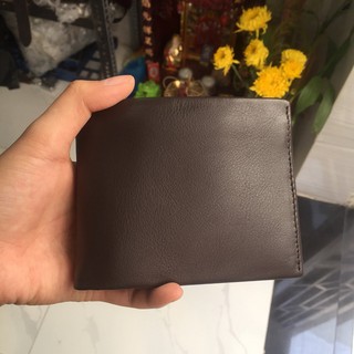 Bóp/ví da bò nam nappa 2 màu cao cấp vdbn0019