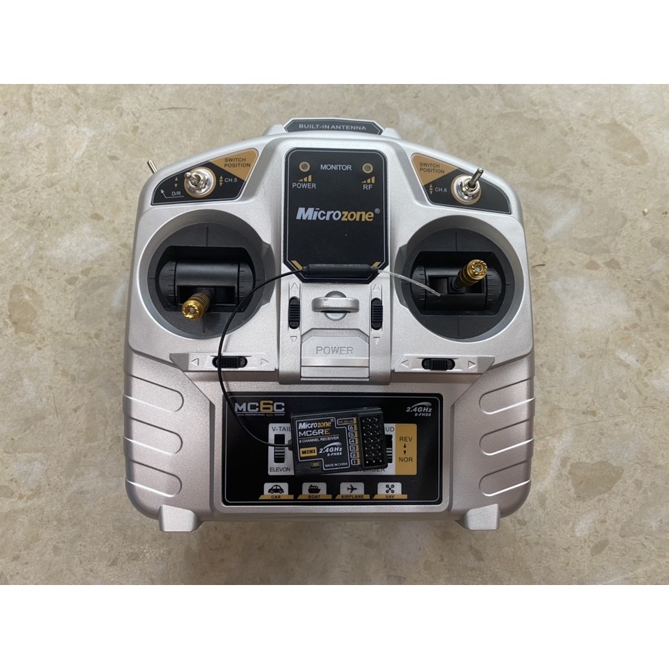 MC6C bộ điều khiển 6 kênh chế tạo máy bay mô hình cỡ lớn như su27,f22