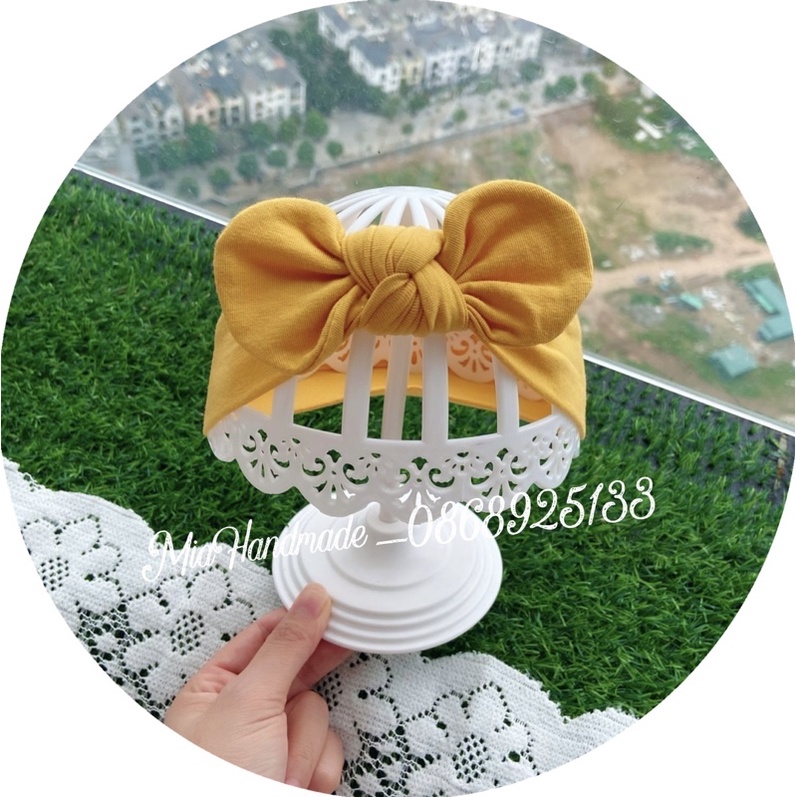 TURBAN CHO BÉ GÁI RẺ ĐẸP CHẤT COTTON CO GIÃN - MỀM MỊN