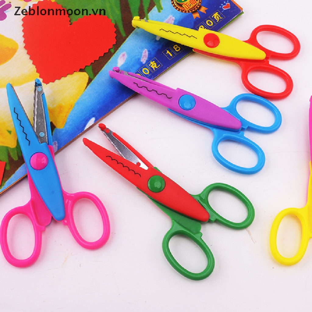 Kéo cắt viền cong 6 họa tiết dùng trang trí DIY cho bé