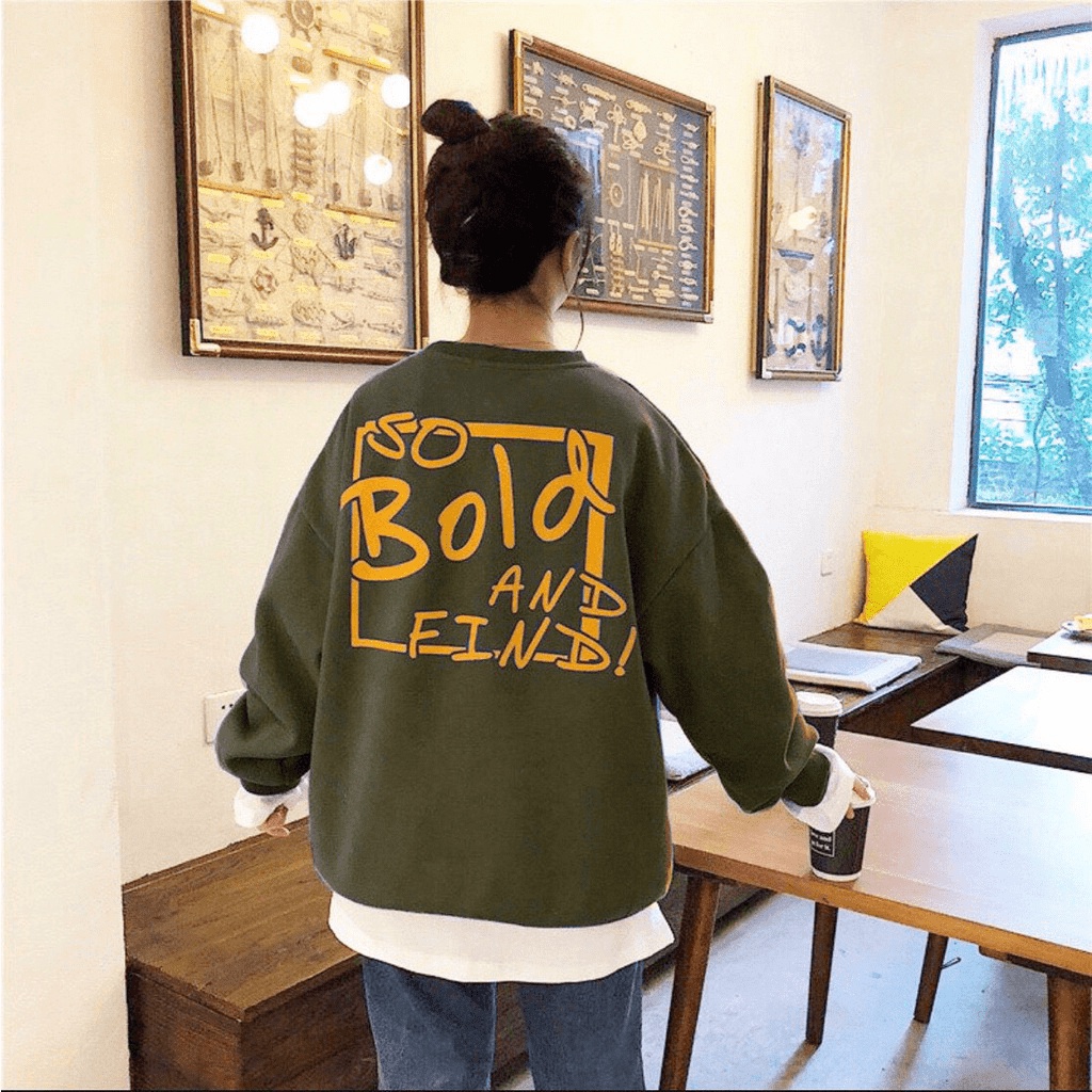 Áo hoodies cổ tròn phong cách hàn -trung , siêu tôn dáng , teen cho các bạn THỜI TRANG KOKO MI