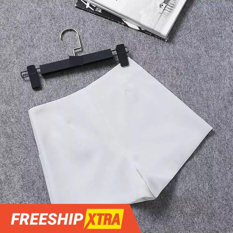 [FreeShip] [ẢNH THẬT] Quần short nữ lưng cao màu trắng quần nữ cao cấp