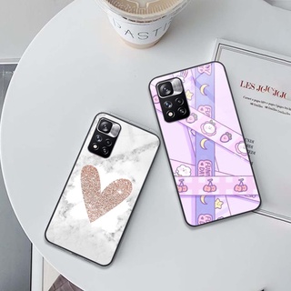 Ốp lưng kính cường lực Xiaomi Redmi Note 11 / Note 11s / Redmi Note 11 Pro 5G in Roro Jump cute