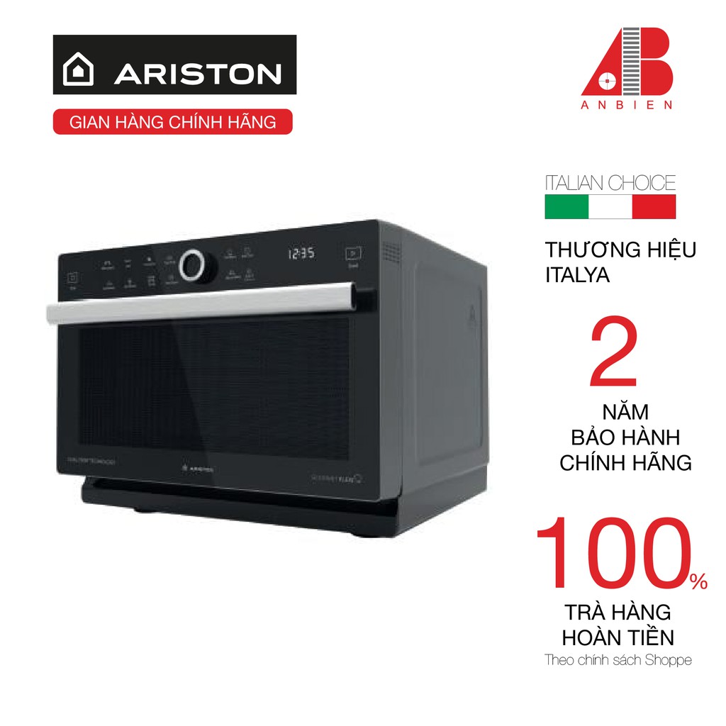 Lò Vi Sóng Kết Hợp Nướng 6 Chức Năng Trong 1  Ariston  MWC 339 BL  33L - Hàng Chính Hãng