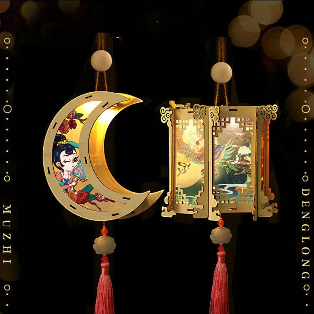 YIYU Lồng Đèn Hình Thỏ Handmade Phong Cách Trung Hoa Độc Đáo