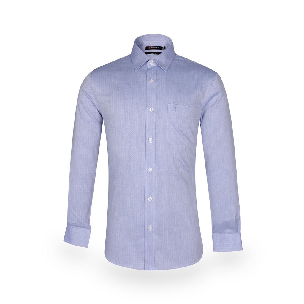 Áo sơ mi nam Khatoco tay dài kẻ caro mã A1MD388T1-THSC022-2005-D