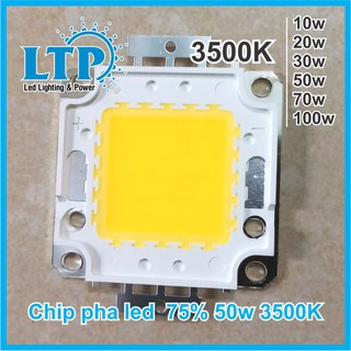 Chip Led Đèn Pha 10w - 50w, Nhân led Pha 75% Công Suất Ánh Sáng Trắng/Vàng/Dương - Bảo Hành 06 Tháng tại LTP