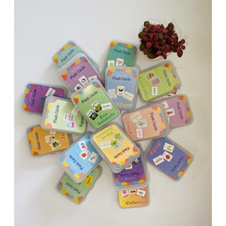 Combo trọn bộ 17 hộp flash card tiếng anh cho bé - Dreamworld