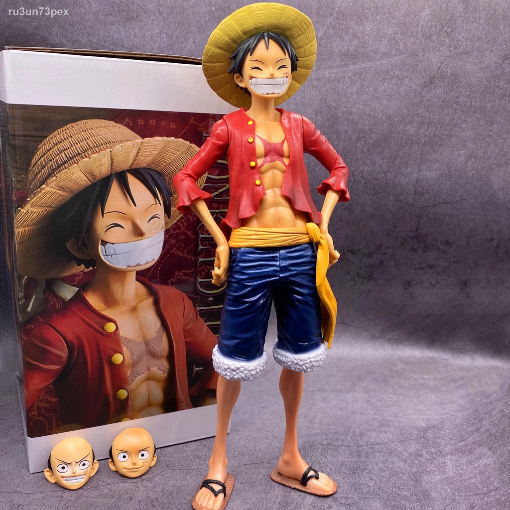 ♧♀❖One Piece Super Luffy Hình Luffy Tình yêu Luffy Net Mô hình màu đỏ Trang trí Anime Món quà sinh nhật Đặc biệt