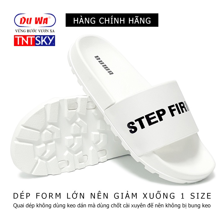 Dép quai ngang nam, nữ siêu nhẹ DUWA - Hàng chính hãng - TRẮNG SH9024