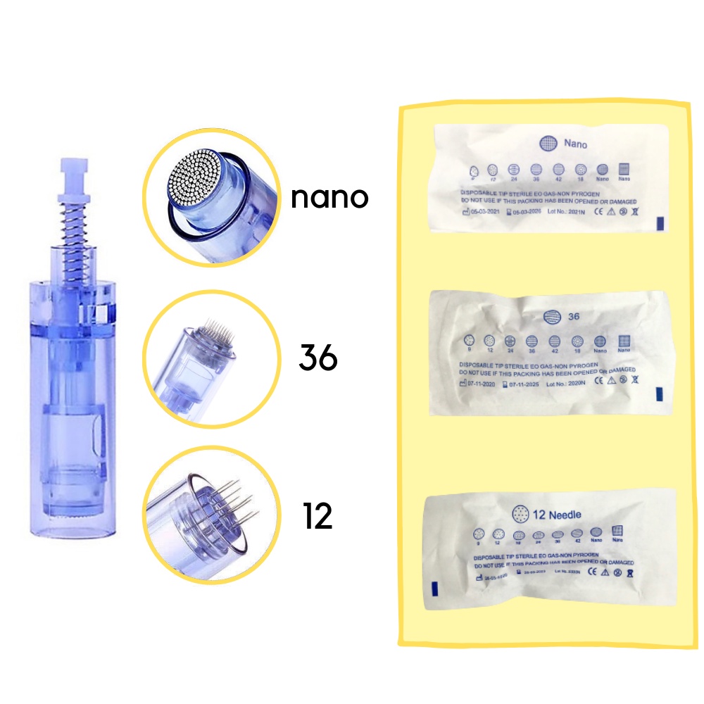 Đầu Kim Nano 12 36 Cấy Tảo Cấy Phấn Cấy Hồng Sâm Dùng Trong Máy DR.PEN Giá Rẻ Loại Tốt Chăm Sóc Tóc Da Spa Thẩm Mỹ