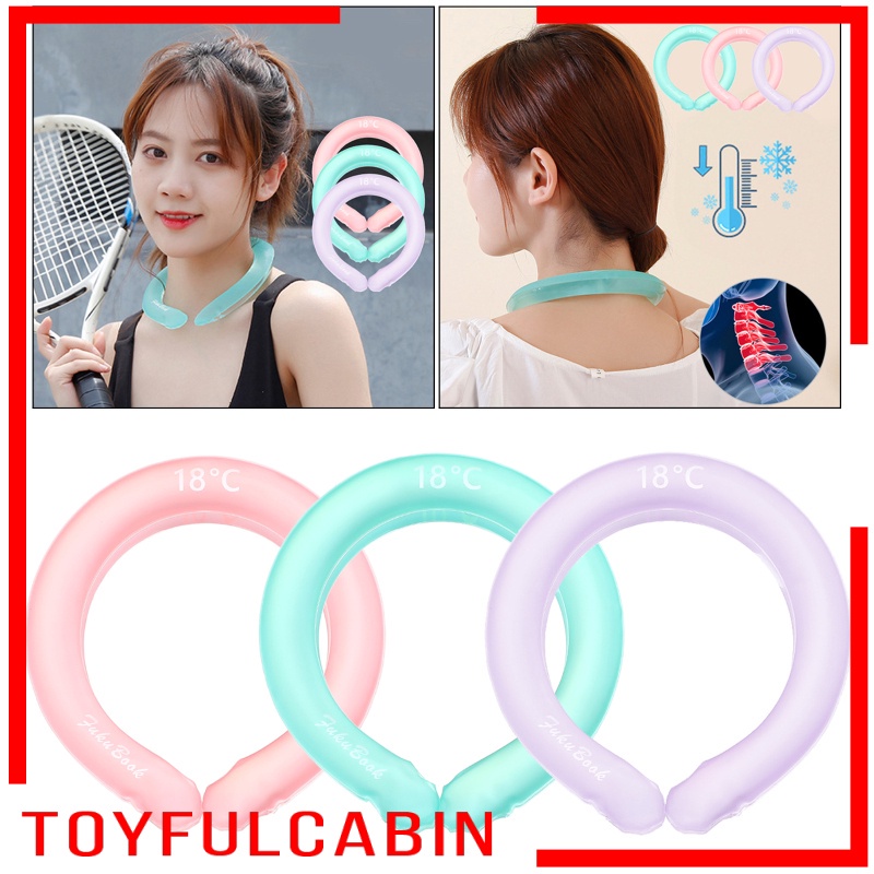 [Toyfulcabin] Khăn Quàng Cổ Làm Mát Dạng Ống Làm Mát Mùa Hè