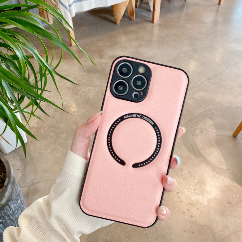 Ốp Điện Thoại Kim Loại Hít Nam Châm Chống Sốc Bảo Vệ Lens Cho iPhone 11 pro max XR X XS max 8 7 plus 11- 7plus