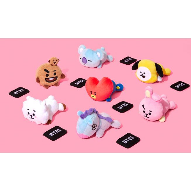 BT21 magnet  lying doll set trườn bám