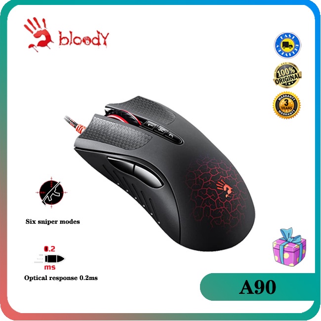 A4Tech Bloody A90 Infrared-Micro Switch Gaming Mouse usb mouse