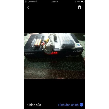 Đầu thu mặt đất TOPT2 DV3 T2 đầu củ sài bình thường gồm tất cả,như hình cho a,em thay khách,sài ở nh