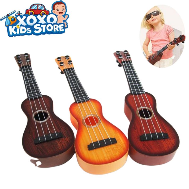 Mua Đàn Ukulele Mini Giả Gỗ Bằng Nhựa Giúp Bé Phát Triển Toàn Diện Về