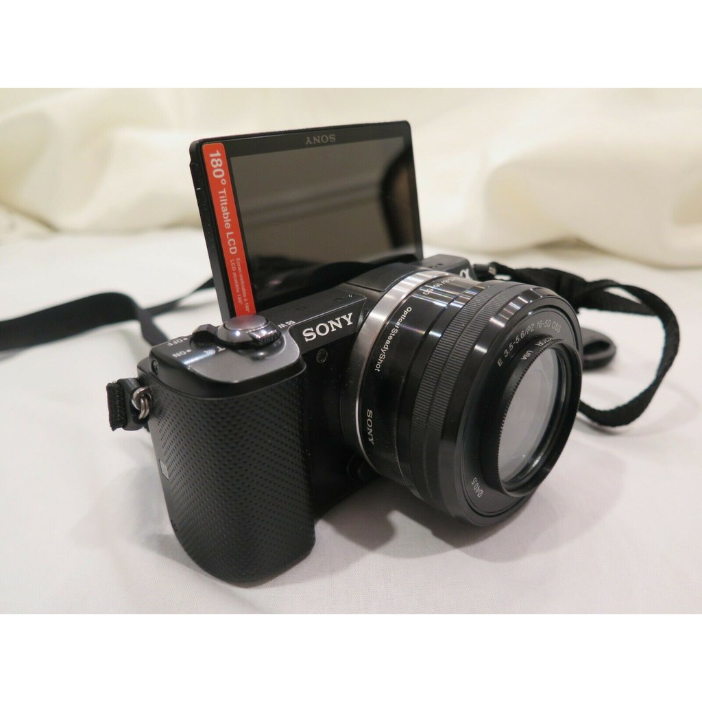 Máy ảnh Sony A5000 + ống kính 16-50mm - 20.1mp - Wifi - mới 90%
