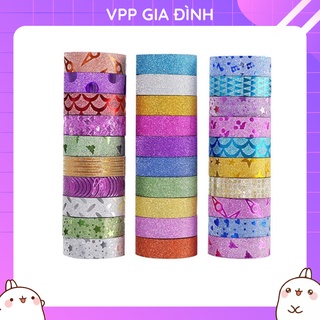 1 Cuộn Băng Keo Kim Tuyến Trang Trí Washi Tape ( Giao Mẫu Ngẫu Nhiên)