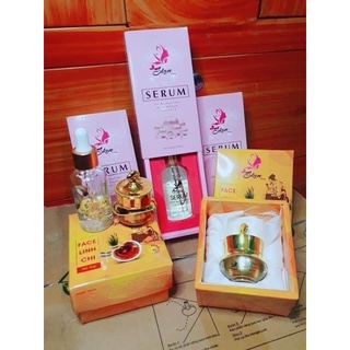 COMBO FACE LINH CHI + SERUM DƯỠNG TRẮNG DA ( SALE NGHỈ ĐẺ Ạ, HÀNG CHÍNH HÃNG)