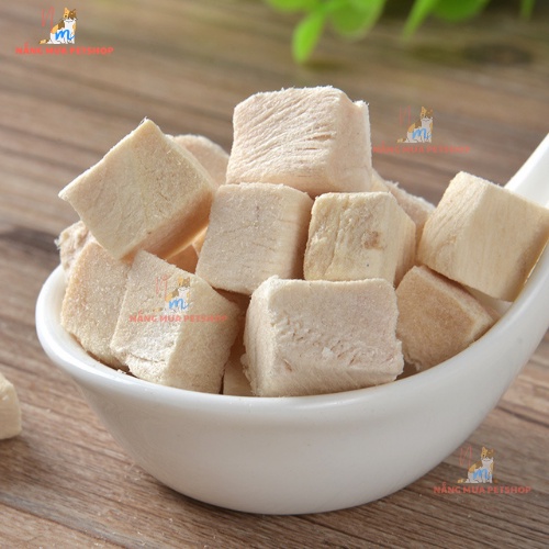 Ức gà, gà sấy khô cho mèo , chó LOẠI 1, snack thưởng, thức ăn sấy khô cho mèo
