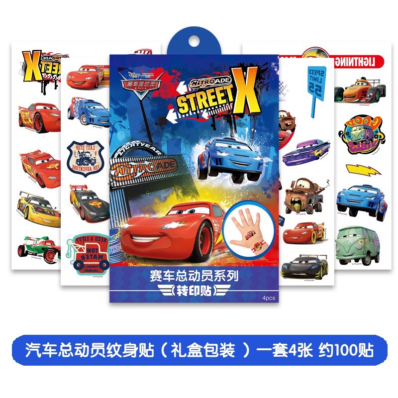 Hình Xăm Dán Chống Nước Cho Bé Họa Tiết Hoạt Hình Spiderman, Công Chúa Elsa, Chuột Mickey