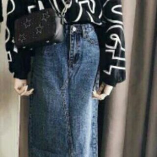 ✳VMH1230017 CHÂN VÁY JEANS LỆCH✳