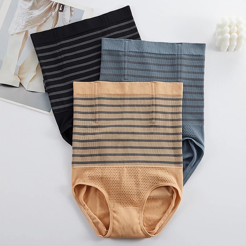 Quần Lót Boxer Lưng Cao Kẻ Sọc Thời Trang Cho Nữ