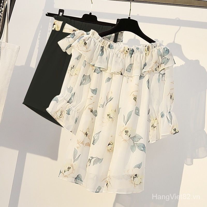 One Set Áo Thun Ngắn Tay Cổ Tròn + Quần Short Dáng Ôm Thời Trang Mùa Hè Cho Nữ 2021 | BigBuy360 - bigbuy360.vn