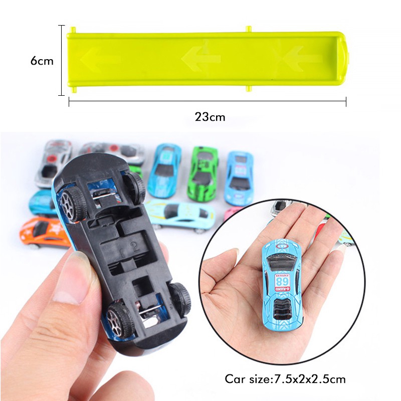 Bộ Đồ Chơi HDY Hình Dạng Xe Tải + Xe Hơi Bằng Hợp Kim Dành Cho Các Bé Educational Vehicle Set for Boys Birthday Gifts