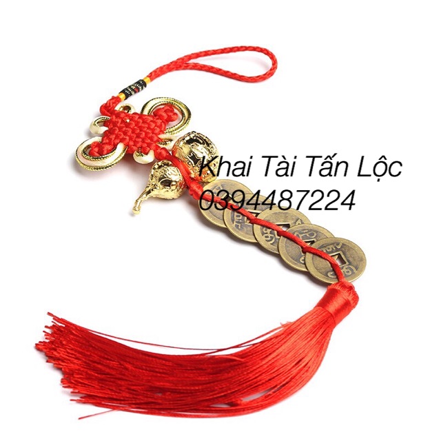 Dây ngũ đế hồ lô bát quái chiêu tài hoá sát phong thủy