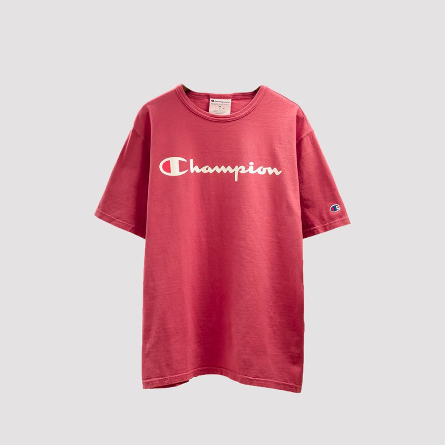 ÁO CHAMPION® GARMENT DYED GRAPHIC TEE - 100% AUTHENTIC - 100% SHIPPED USA