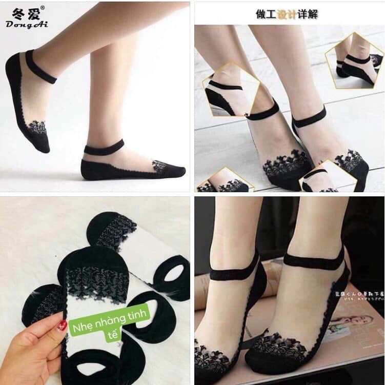 Set 10 Đôi Tất Hài Ren Công Chúa Hàng Loại 1