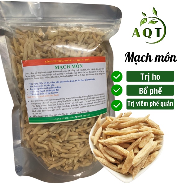 Củ Mạch Môn 1KG (Mạch Môn Đông) Trừ Ho, Bổ Phế, Tốt Cho Người Viêm Phế Quản