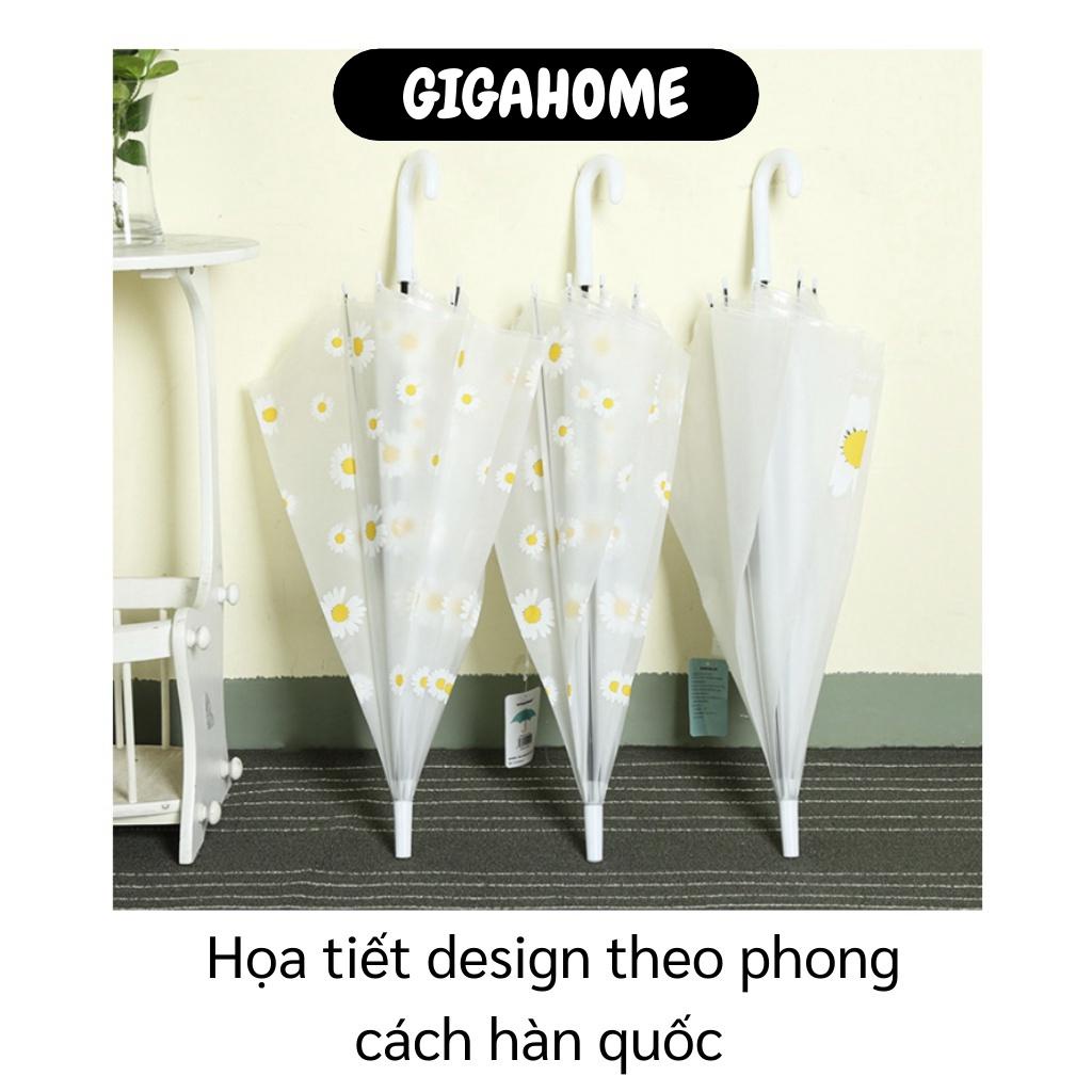 Dù Đi Mưa GIGAHOME Dù Trong Suốt Hình Hoa Cúc Che Mưa Nắng, Phụ Kiện Chụp Ảnh 529