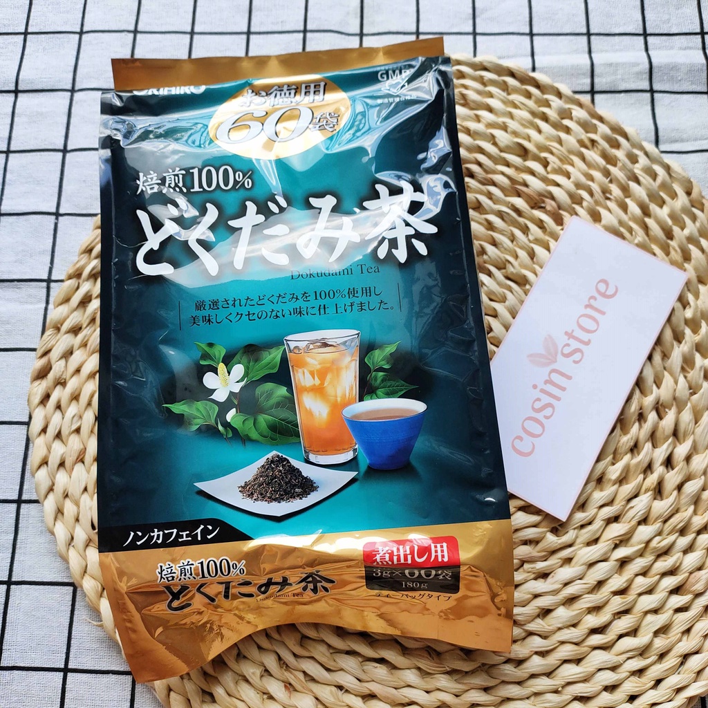 Trà Diếp Cá Orihiro Dokudami Tea 60 túi lọc nhỏ Nhật Bản Cosin Store