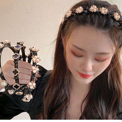 Băng Đô Cài Tóc Đính Ngọc Trai Nhân Tạo 2023 Thời Trang Mới