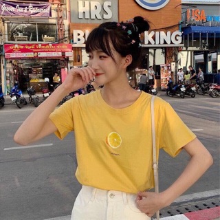 Áo phông cổ tròn hoa quả