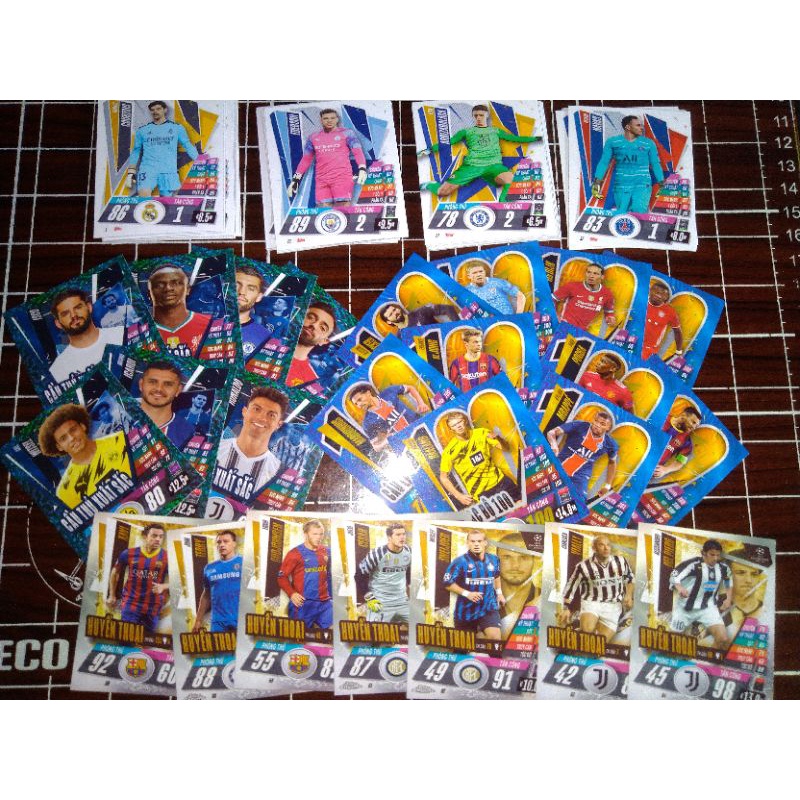 Thẻ cầu thủ bóng đá UCL 2020/21 size Poca Match Attax thẻ in custom ST STORE CARD