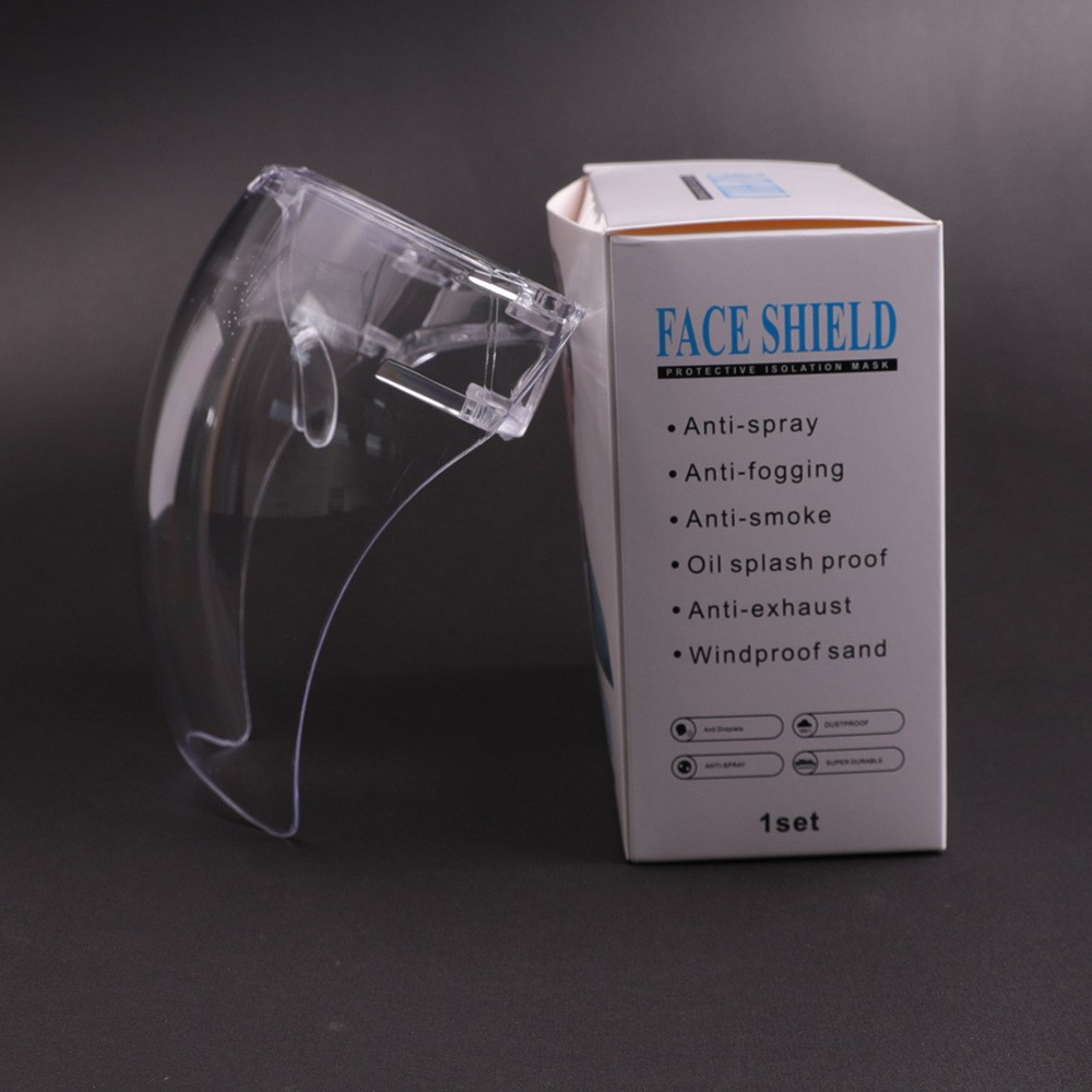 Mặt Nạ Bảo Vệ Mặt Trong Suốt Bằng Nhựa Pc Tái Sử Dụng Linh Hoạt