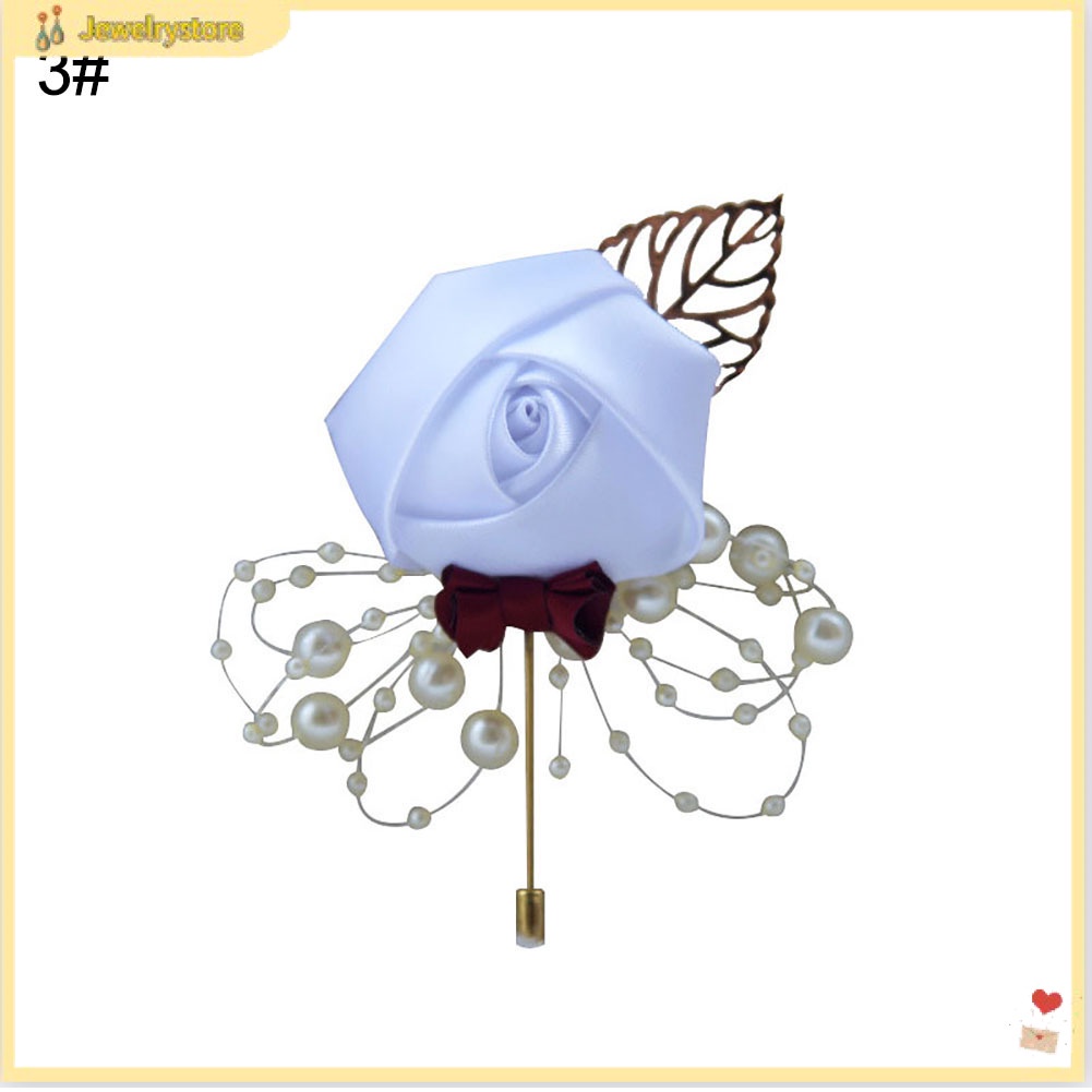 Tag cài áo hoa hồng quý phái