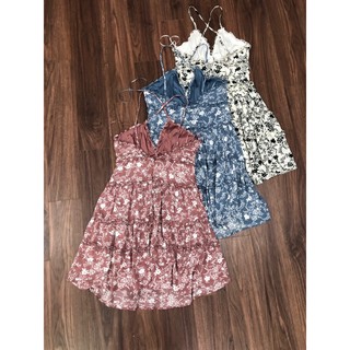 Đầm love tree tần 2 lớp chất mát