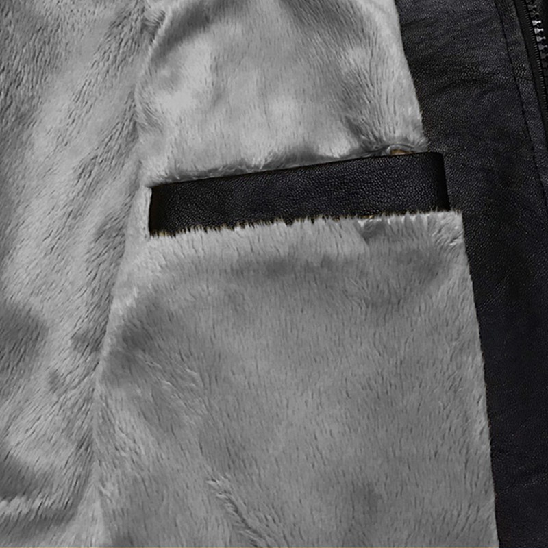 Áo Khoác Da Nam có lót lông thu đông cao cấp Pigofashion PGAD26 Đen | BigBuy360 - bigbuy360.vn