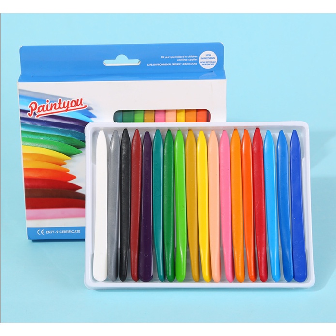 Bộ 24 bút màu sáp hữu cơ không dây bẩn cho bé tập tô, tập vẽ  - Cao Cấp Tự Nhiên An Toàn cho bé - Benzkisd