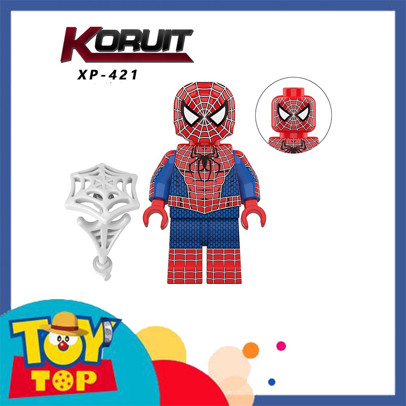 Lắp ráp ghép Spiderman người nhện Goblin Doctor Strange Mysterio trong phim No Way Home xếp hình KT1055