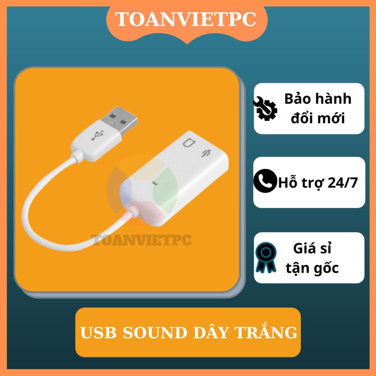 Dây Cáp Đầu Chuyển Đổi USB Ra 2 Cổng 3.5 Mic Loa Audio